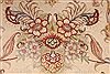 Tabriz Beige Round Hand Knotted 69 X 69 Area Rug 254-29100 Thumb 3