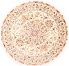 Tabriz Beige Round Hand Knotted 69 X 69 Area Rug 254-29100 Thumb 0