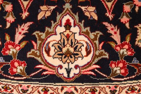 Tabriz Beige Round Hand Knotted 82 X 82 Area Rug 254-29101 Image 8
