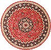 Tabriz Beige Round Hand Knotted 82 X 82  Area Rug 254-29101 Thumb 0