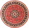 Tabriz Beige Round Hand Knotted 82 X 82 Area Rug 254-29101 Thumb 0
