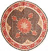 Tabriz Red Round Hand Knotted 80 X 80  Area Rug 254-29102 Thumb 0