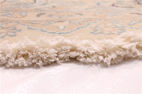 Nain Blue Round Hand Knotted 86 X 86 Area Rug 254-29103 Image 5