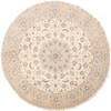 Nain Blue Round Hand Knotted 86 X 86  Area Rug 254-29103 Thumb 0
