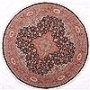 Hereke Purple Round Hand Knotted 82 X 82  Area Rug 254-29104 Thumb 0