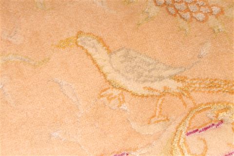 Tabriz Beige Round Hand Knotted 100 X 100 Area Rug 254-29105 Image 4