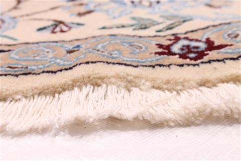 Nain Blue Round Hand Knotted 100 X 100 Area Rug 254-29106 Image 1