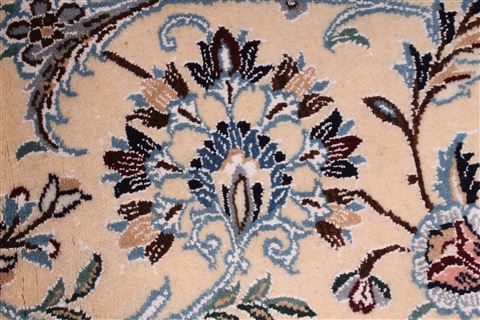 Nain Blue Round Hand Knotted 100 X 100 Area Rug 254-29106 Image 7