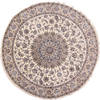 Nain Blue Round Hand Knotted 100 X 100 Area Rug 254-29106 Thumb 0