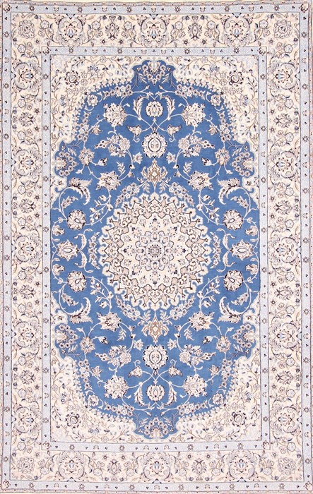 Nain Beige Hand Knotted 67 X 102 Area Rug 254-29116 Image 0