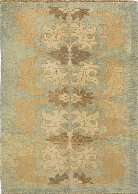 Oushak Green Hand Knotted 43 X 60  Area Rug 500-29117 Image 0