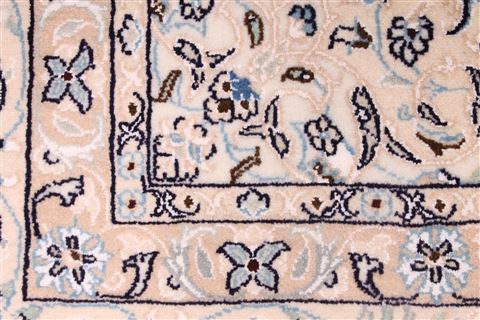 Nain Blue Hand Knotted 68 X 99  Area Rug 254-29118 Image 1