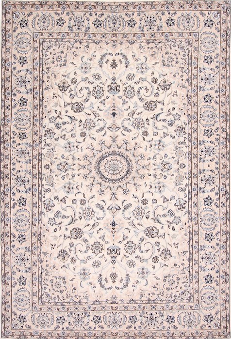 Nain Blue Hand Knotted 68 X 99  Area Rug 254-29118 Image 0