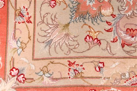 Tabriz Purple Hand Knotted 69 X 102 Area Rug 254-29119 Image 1