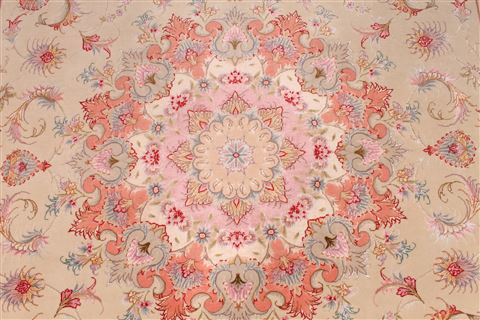 Tabriz Purple Hand Knotted 69 X 102 Area Rug 254-29119 Image 6