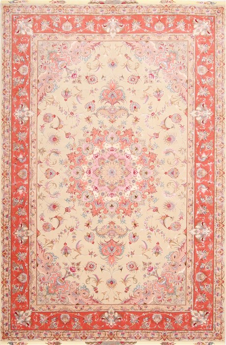 Tabriz Purple Hand Knotted 69 X 102 Area Rug 254-29119 Image 0