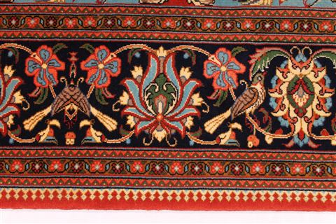 Qum Red Hand Knotted 611 X 103 Area Rug 254-29120 Image 1