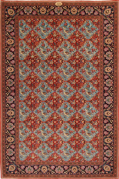 Qum Red Hand Knotted 611 X 103 Area Rug 254-29120 Image 0