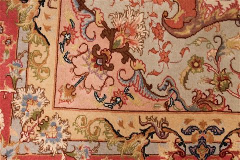 Tabriz Green Hand Knotted 66 X 100 Area Rug 254-29121 Image 8
