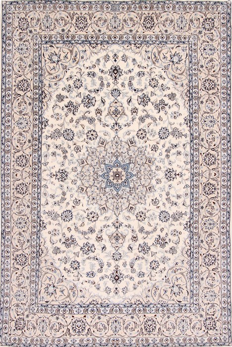 Nain Blue Hand Knotted 67 X 910 Area Rug 254-29127 Image 0