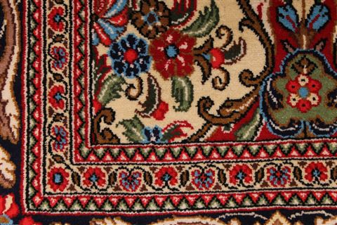 Qum Beige Hand Knotted 68 X 102 Area Rug 254-29129 Image 7