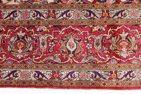 Kashan Red Hand Knotted 72 X 106  Area Rug 254-29133 Image 4