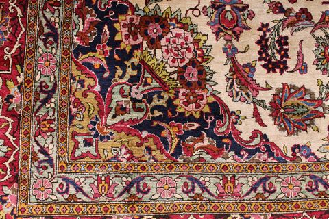 Kashan Red Hand Knotted 72 X 106  Area Rug 254-29133 Image 5