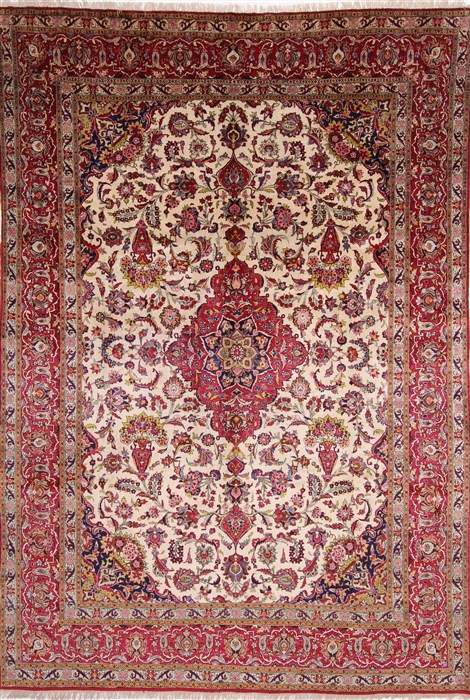 Kashan Red Hand Knotted 72 X 106  Area Rug 254-29133 Image 0