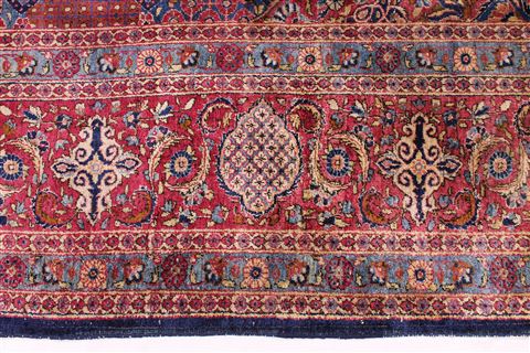 Kashan Red Hand Knotted 72 X 99 Area Rug 254-29134 Image 2