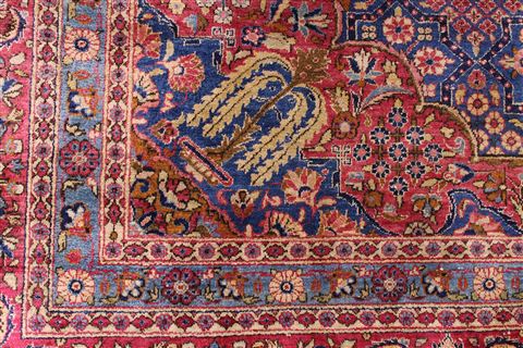 Kashan Red Hand Knotted 72 X 99 Area Rug 254-29134 Image 3