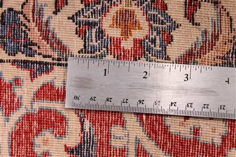 Isfahan Beige Hand Knotted 610 X 109 Area Rug 254-29135 Image 3