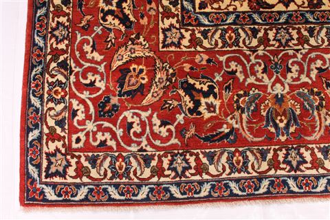Isfahan Beige Hand Knotted 610 X 109 Area Rug 254-29135 Image 5