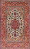 Isfahan Beige Hand Knotted 610 X 109 Area Rug 254-29135 Thumb 0