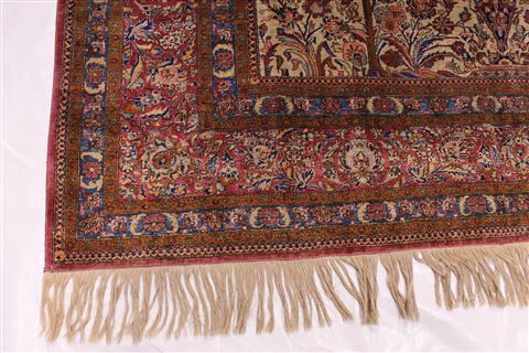 Kashan Beige Hand Knotted 69 X 104 Area Rug 254-29136 Image 7