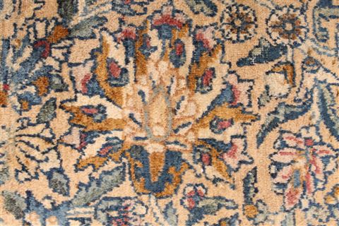 Kerman Beige Hand Knotted 811 X 1211 Area Rug 254-29137 Image 2