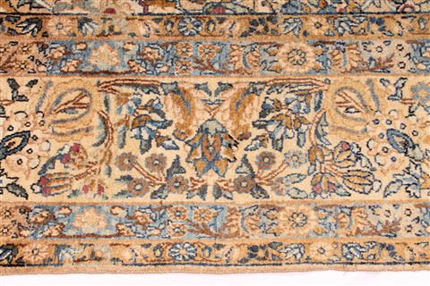 Kerman Beige Hand Knotted 811 X 1211 Area Rug 254-29137 Image 7