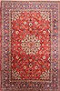 Isfahan Red Hand Knotted 107 X 160  Area Rug 254-29139 Thumb 0