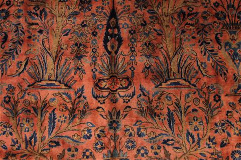 Kashan Blue Hand Knotted 107 X 159 Area Rug 254-29140 Image 3