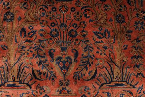 Kashan Blue Hand Knotted 107 X 159 Area Rug 254-29140 Image 6