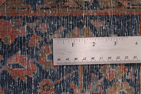 Kashan Blue Hand Knotted 107 X 159 Area Rug 254-29140 Image 7