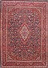 Kashan Red Hand Knotted 103 X 146 Area Rug 254-29141 Thumb 0