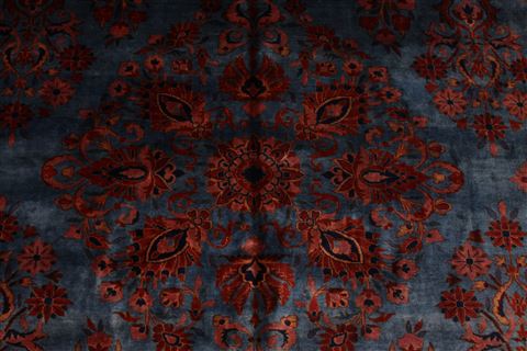 Mahal Blue Hand Knotted 103 X 149 Area Rug 254-29142 Image 5