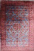 Mahal Blue Hand Knotted 103 X 149  Area Rug 254-29142 Thumb 0