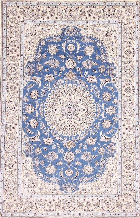 Nain Beige Hand Knotted 67 X 102 Area Rug 254-29143 Image 0