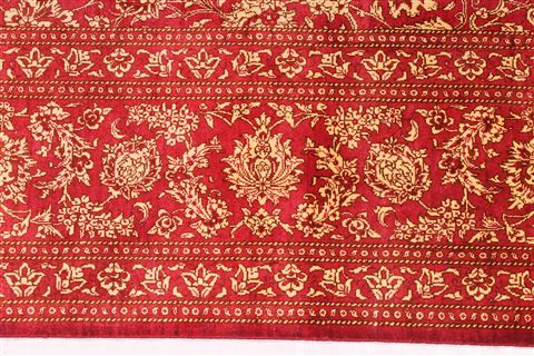 Qum Beige Hand Knotted 65 X 99 Area Rug 254-29145 Image 1