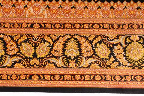 Qum Yellow Hand Knotted 65 X 910 Area Rug 254-29146 Image 3