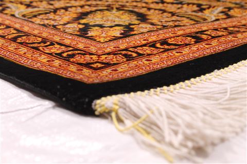 Qum Yellow Hand Knotted 65 X 910 Area Rug 254-29146 Image 7