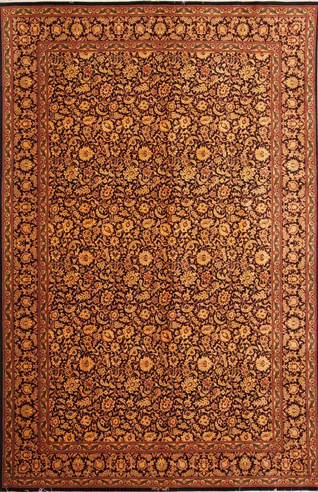 Qum Yellow Hand Knotted 64 X 910 Area Rug 254-29147 Image 0