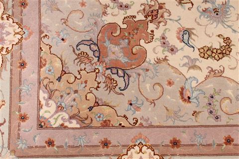 Tabriz Beige Hand Knotted 68 X 100  Area Rug 254-29151 Image 3