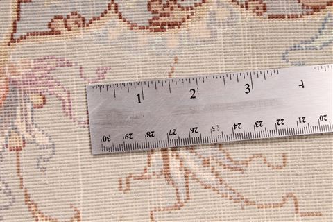 Tabriz Beige Hand Knotted 68 X 100  Area Rug 254-29151 Image 5